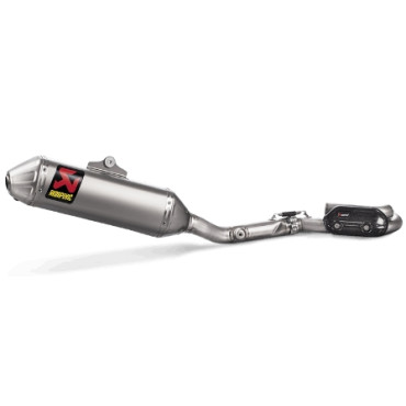 Scarico Completo racing (Inox/Titanio) in inox fodero titanio non omologato, AKRAPOVIC per KAWASAKI KX 250 F (2017>)