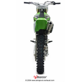 Terminale di scarico Akrapovic SPLIT-ON Ovale full Titanio con DB-Killer NON Omologato KawasakiI KX 250 F (2004/2005) FINO AD ESAURIMENTO SCORTE