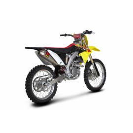 Silenziatore di scarico Akrapovic SPLIT-ON Ovale full Titanio con DB-Killer NON Omologato SUZUKI RMZ 250 112 decibel (2010/2013)