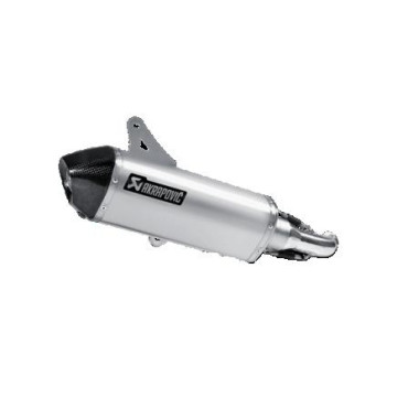 Terminale di scarico AKRAPOVIC Omologato Slip-On Line (SS) per PIAGGIO VESPA GTS 300 / GTV 300 (2017)