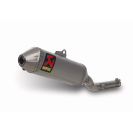 Terminale di scarico Akrapovic SPLIT-ON Ovale full Titanio con DB-Killer fondello in titanio NON Omologato Kawasaki KX 250 F 112 decibel (2009/2015)