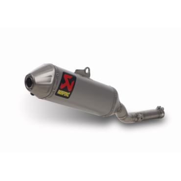 Terminale di scarico Akrapovic SPLIT-ON Ovale full Titanio con DB-Killer fondello in titanio NON Omologato Kawasaki KX 250 F 112 decibel (2009/2015)