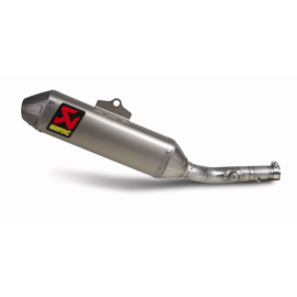 Terminale di scarico Akrapovic SPLIT-ON Ovale full Titanio con DB-Killer fondello in titanio NON Omologato Kawasaki KX 450 F 112 decibel (2009/2015)
