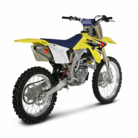 Terminale di scarico Akrapovic SPLIT-ON Ovale full Titanio con DB-Killer NON Omologato SUZUKI RMZ450 (2005/2007) FINO AD ESAURIMENTO SCORTE