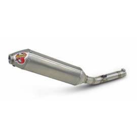 Terminale di scarico Akrapovic SPLIT-ON Ovale full Titanio con DB-Killer NON Omologato SUZUKI RMZ 250 (2004/2006)