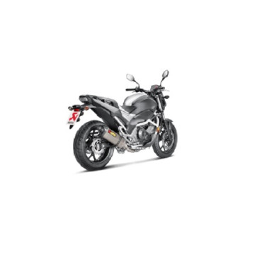 Terminale di scarico Akrapovic Linea Slip on (TITANIO) Omologato per HONDA NC 750 S / NC 700 X  (2016-2017) - INTEGRA 700 (2016-2017)