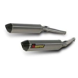 Coppia silenziatori Non Omologati fodero titanio fondello carbonio Akrapovic per YAMAHA TDM 900 (02/13)
