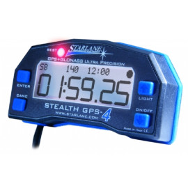 Cronometro STEALTH GPS-4 + GLONASS con Intertempi + Velocita' GPS + Doppio Contaore + Scarico Dati + Acquisizione traiettorie.