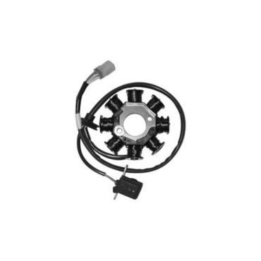Statore 8 poli diametro est. 88 - int. 29 - c/pick-up a 1 cavo MOTORI KYMCO 125/150 4T ARIA - per KYMCO PEOPLE 125/150/EURO2(99/06) / EURO3 (07/13) - MALAGUTI CIAK 125/150/MASTER/RST/EURO2 (99/05)