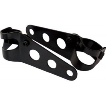STAFFE COLORE NERO PER FISSAGGIO FANALE ANTERIORE Ø 28-37 mm circa.