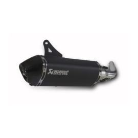Silenziatore omologato, fodero nero fondello nero Linea Slip on (NERO) per VESPA GTS 125ie SUPER (09/15) - GTS 250 (05/13) - GTS 300 (08/15) - GTV 250 (06/13) - GTV 300 (10/15)