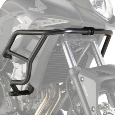 Paramotore tubolare specifico nero GIVI diametro del tubolare 25 mm per HONDA CB 500 X (2013-2016)