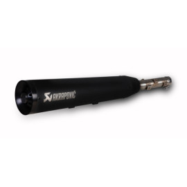 Terminale Akrapovic Linea Slip on (BLACK) inox nero per YAMAHA XV950 / XV950R (2013-2015)