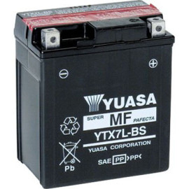 Batteria Yuasa YTX7L-BS Ah 6 DIMENSIONI 114 x 71 x 131