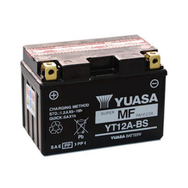 Batteria Yuasa YT12A-BS Ah 9.5 DIMENSIONI 150x87x105