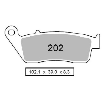 Pastiglie Freno ZCOO N007 Disco Standard (1 Coppia)